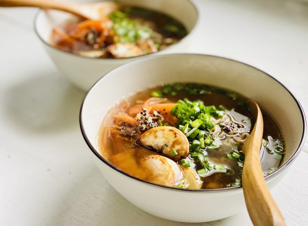 玄米麺スープ